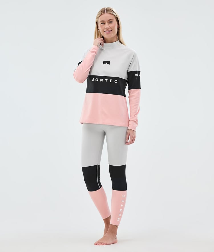 Alpha W Base Layer Pant Women Light Grey/Black/Soft Pink, Image 3 of 7