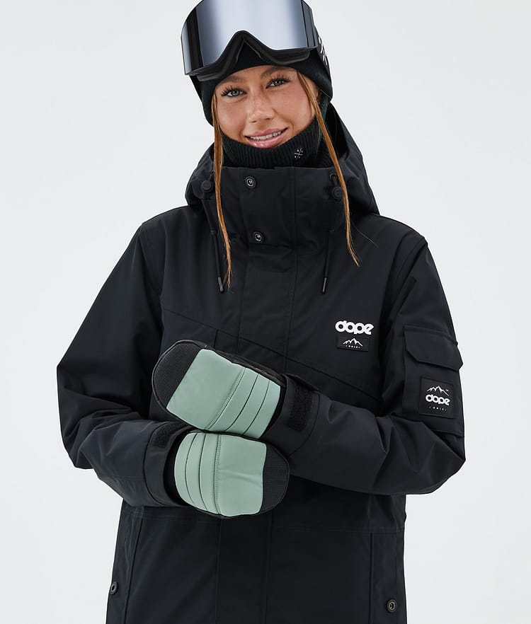 Dope Ace 24 Snow Mittens Faded Green, Image 3 of 5