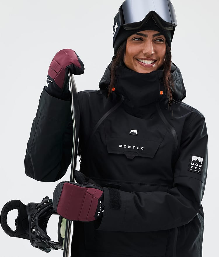 Kilo 2024 Snow Mittens Burgundy, Image 3 of 5