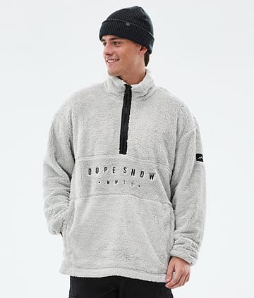 Dope Pile Fleece Sweater Light Grey