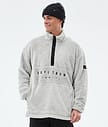 Dope Pile Fleece Sweater Men Light Grey