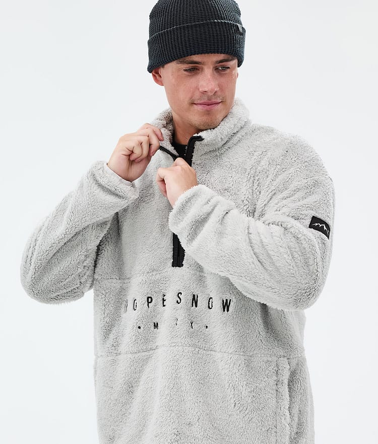 Dope Pile Fleece Sweater Men Light Grey, Image 2 of 7