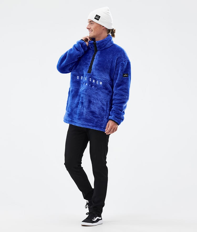 Dope Pile Fleece Sweater Men Cobalt Blue, Image 3 of 7