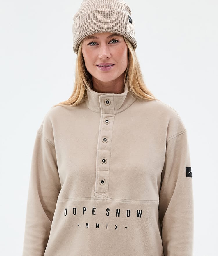 Dope Comfy W Fleece Sweater Women Sand Renewed, Image 2 of 6