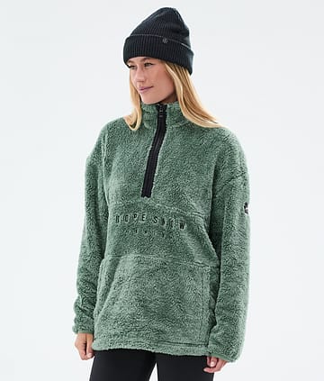 Dope Pile W Fleece Sweater Faded Green