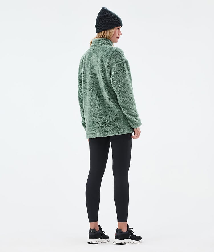 Dope Pile W Fleece Sweater Women Faded Green, Image 4 of 7