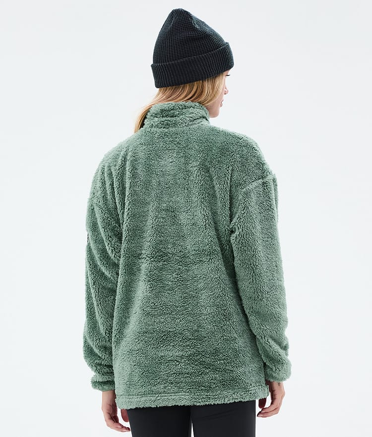 Dope Pile W Fleece Sweater Women Faded Green, Image 6 of 7