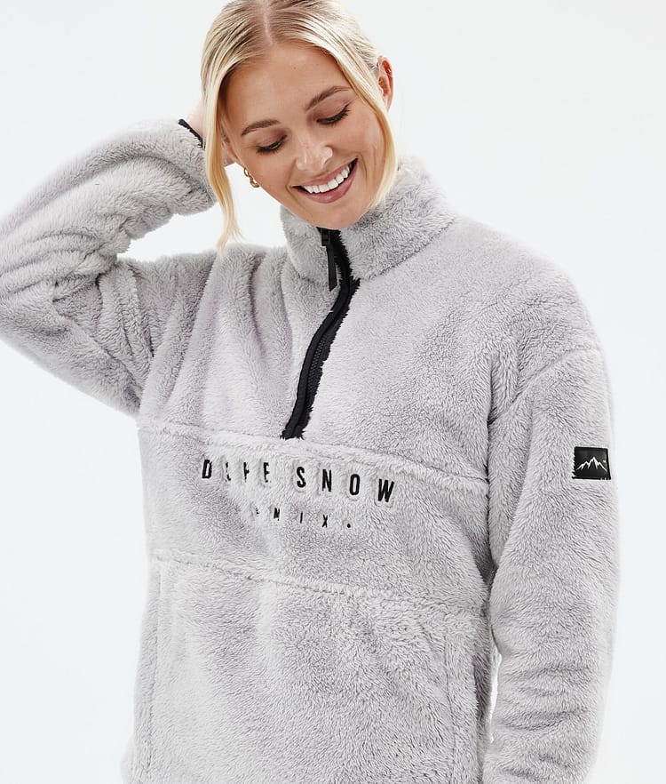 Dope Pile W Fleece Sweater Women Light Grey, Image 2 of 7