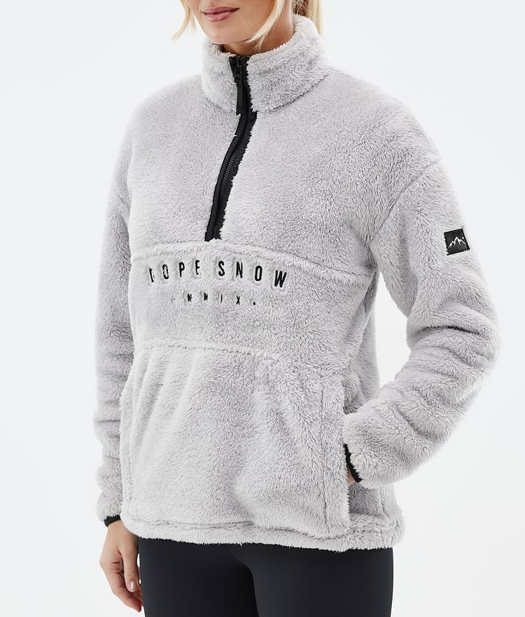 Dope Pile W Fleece Sweater Women Light Grey, Image 7 of 7
