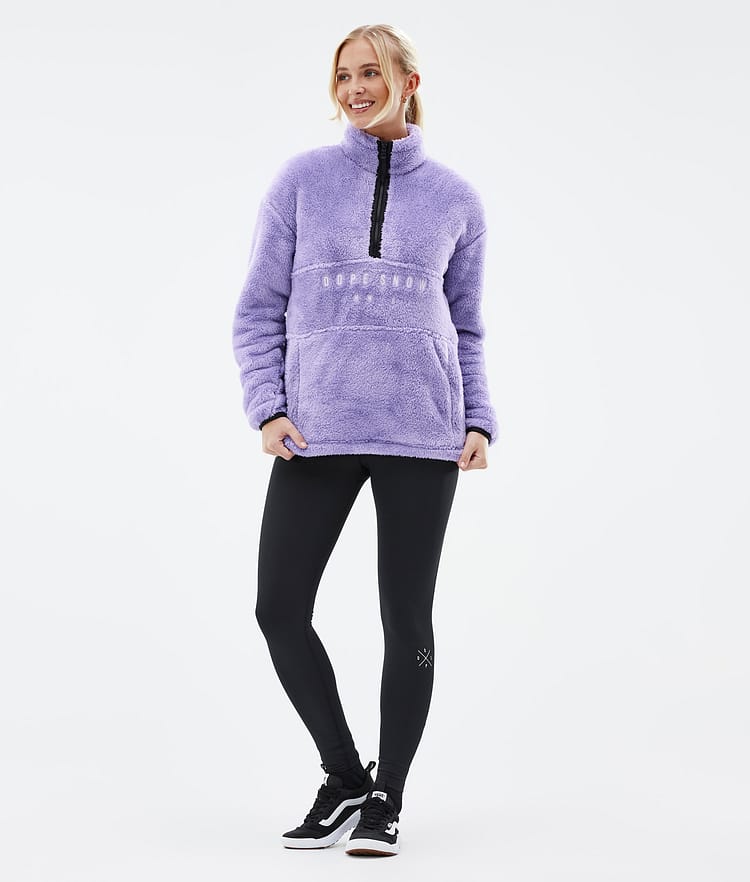 Dope Pile W Fleece Sweater Women Faded Violet, Image 3 of 7