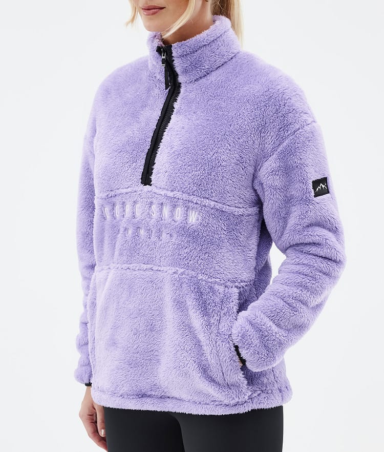 Dope Pile W Fleece Sweater Women Faded Violet, Image 7 of 7