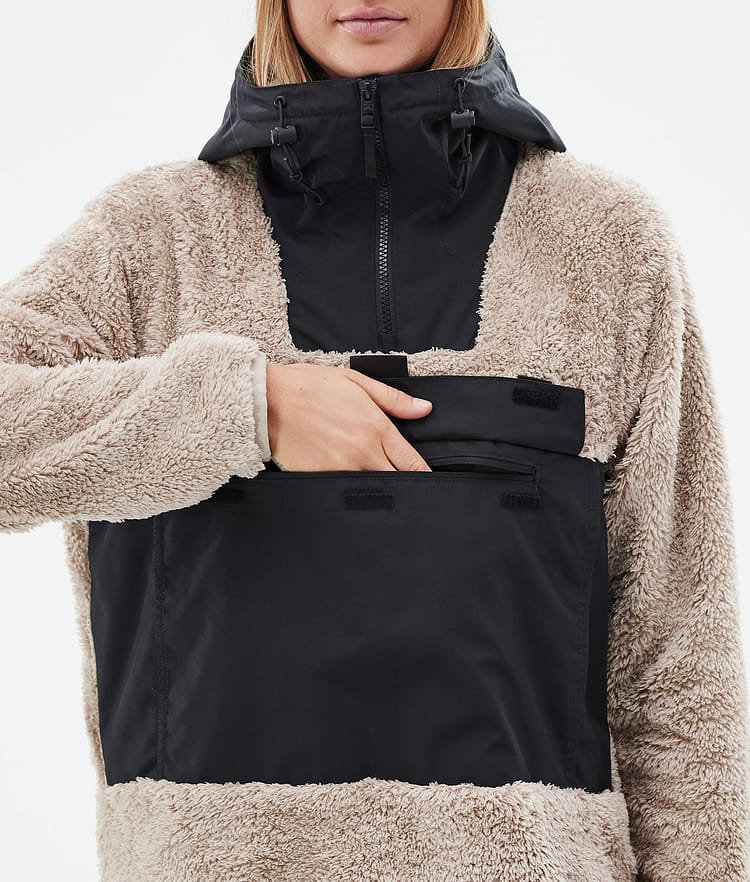 Montec Lima W Fleece Hoodie Women Sand/Black, Image 8 of 8