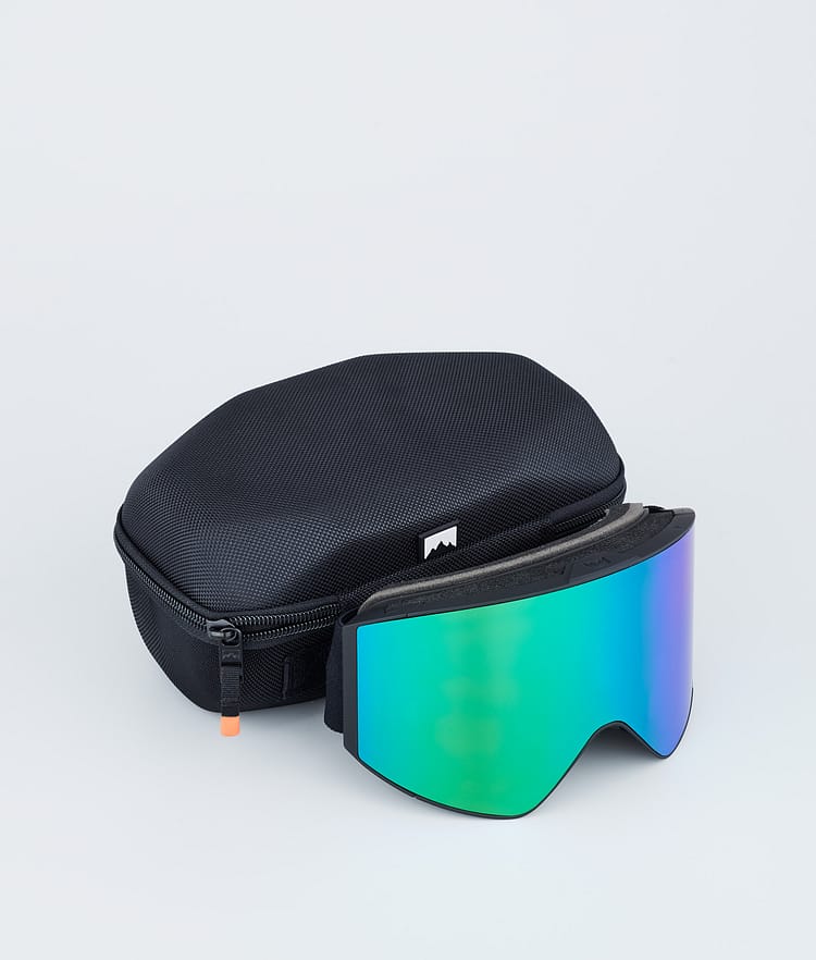Montec Scope Ski Goggles Black/Tourmaline Green Mirror, Image 4 of 6