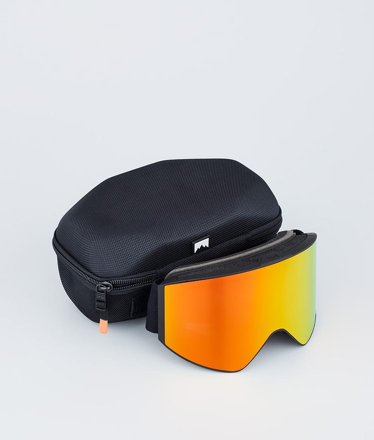 Montec Scope Ski Goggles Black/Ruby Red Mirror, Image 4 of 6