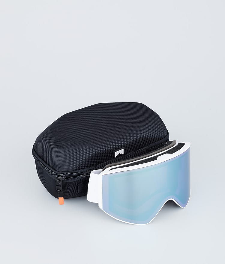 Montec Scope Ski Goggles White/Moon Blue Mirror, Image 4 of 6