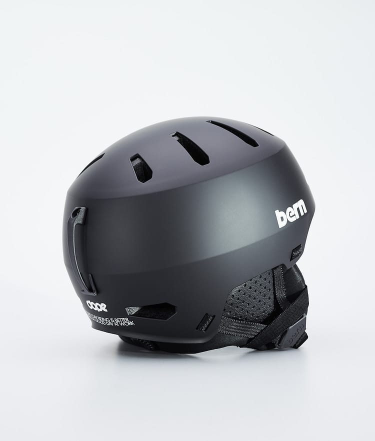 Dope Macon 2.0 Ski Helmet Classic Matte Black w/ Black, Image 3 of 8