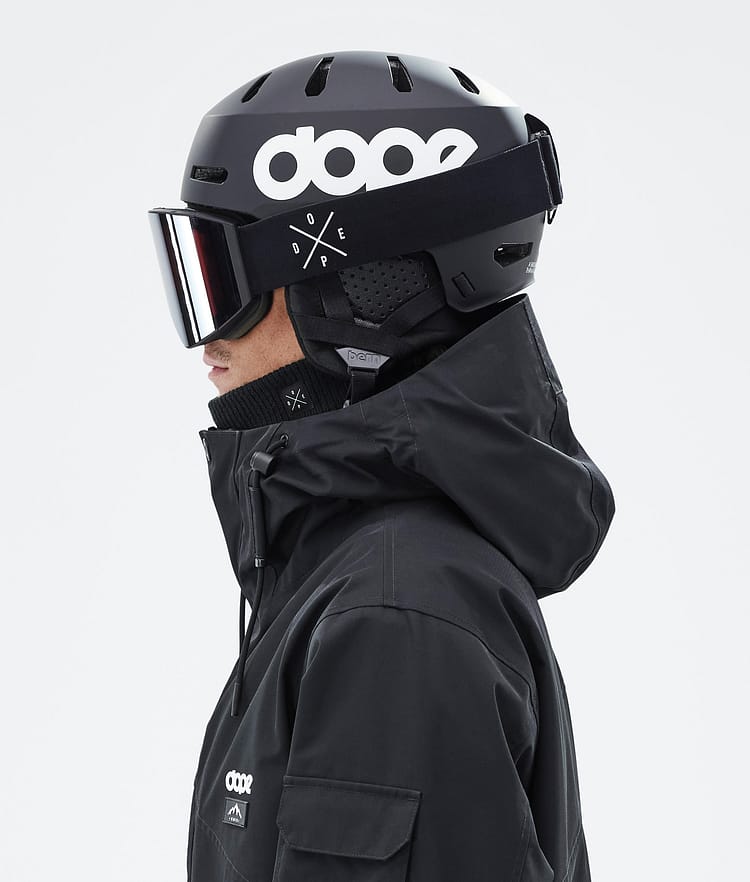 Dope Macon 2.0 Ski Helmet Classic Matte Black w/ Black, Image 8 of 8
