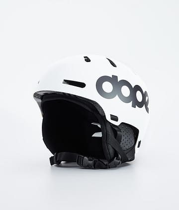 Dope Macon 2.0 Ski Helmet Matte White w/ Black
