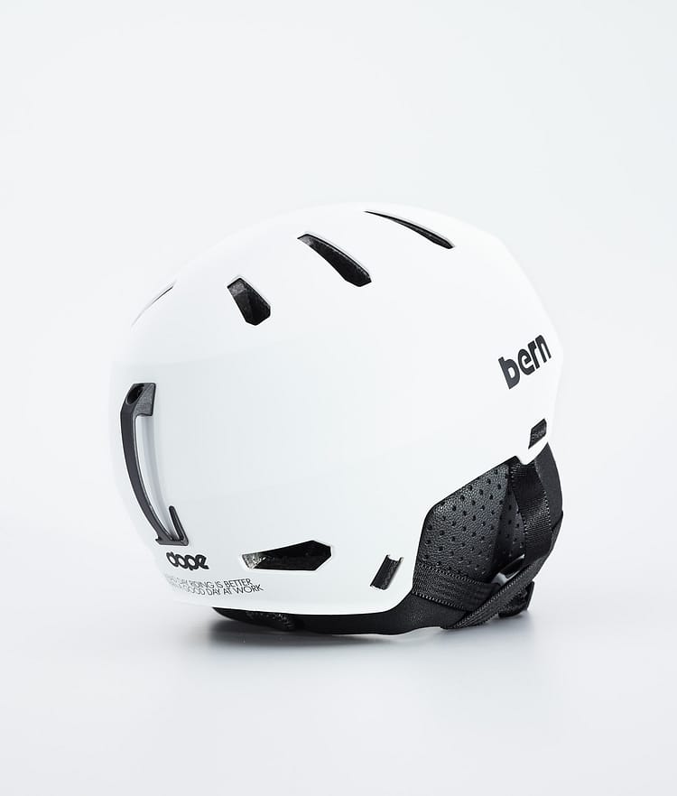 Dope Macon 2.0 Ski Helmet Classic Matte White w/ Black, Image 3 of 8