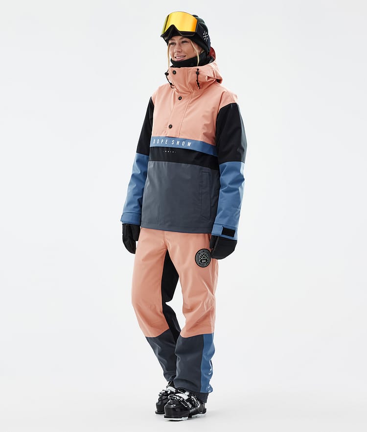 Dope Legacy Track W Ski Jacket Women Faded Peach/Blue Steel/Black/Metal Blue, Image 2 of 8