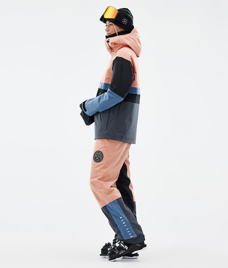Dope Legacy Track W Ski Jacket Women Faded Peach/Blue Steel/Black/Metal Blue, Image 3 of 8