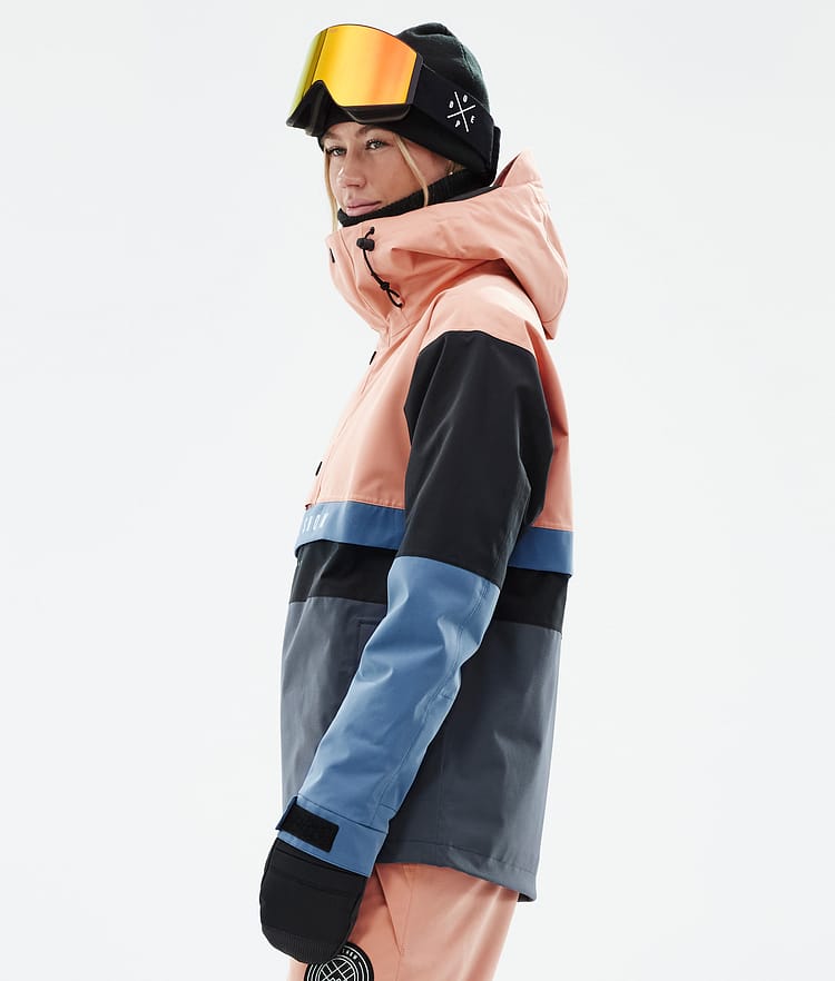 Dope Legacy Track W Ski Jacket Women Faded Peach/Blue Steel/Black/Metal Blue, Image 5 of 8