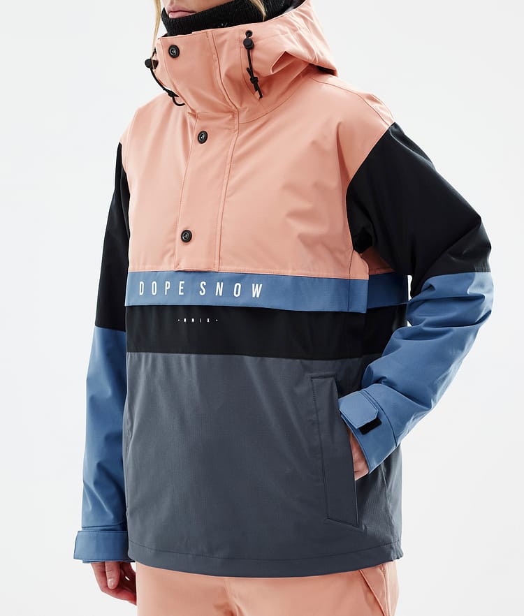 Dope Legacy Track W Ski Jacket Women Faded Peach/Blue Steel/Black/Metal Blue, Image 7 of 8