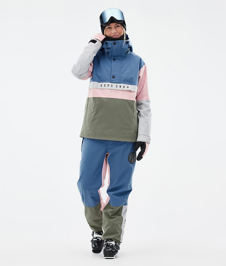 Dope Legacy Track W Skidjacka Dam Blue Steel/Light Grey/Soft Pink/Greenish, Image 2 of 8