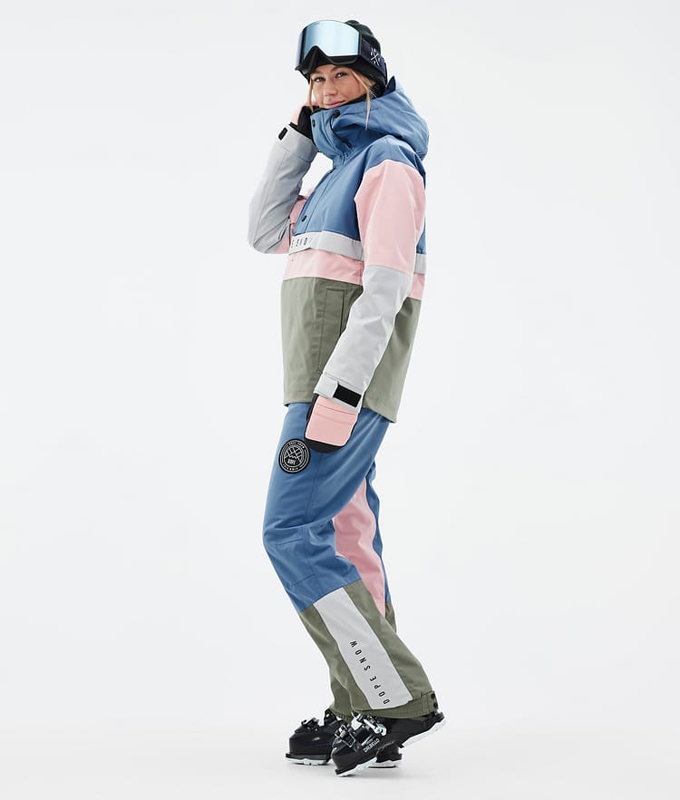 Dope Legacy Track W Skidjacka Dam Blue Steel/Light Grey/Soft Pink/Greenish, Image 3 of 8