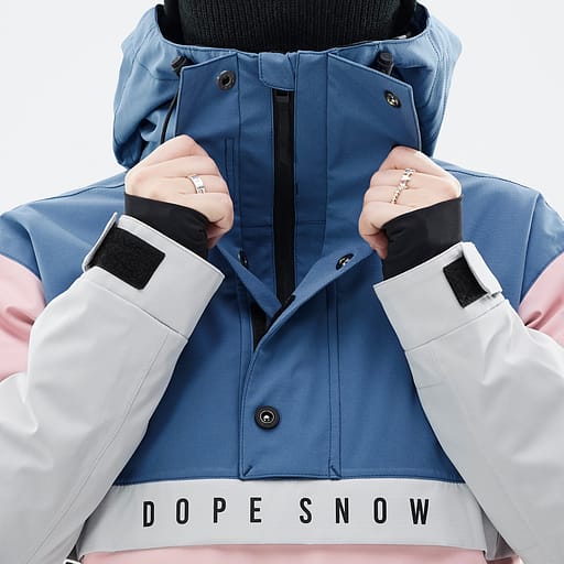 Mezza zip con doppia patta