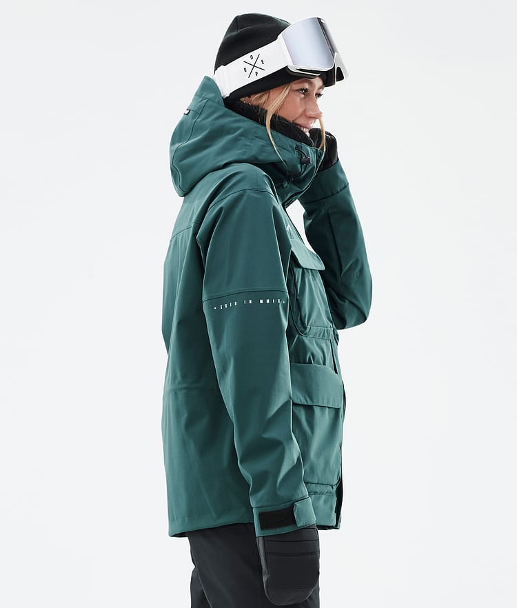 Dope Zenith W Ski jas Dames Bottle Green, Image 5 of 10