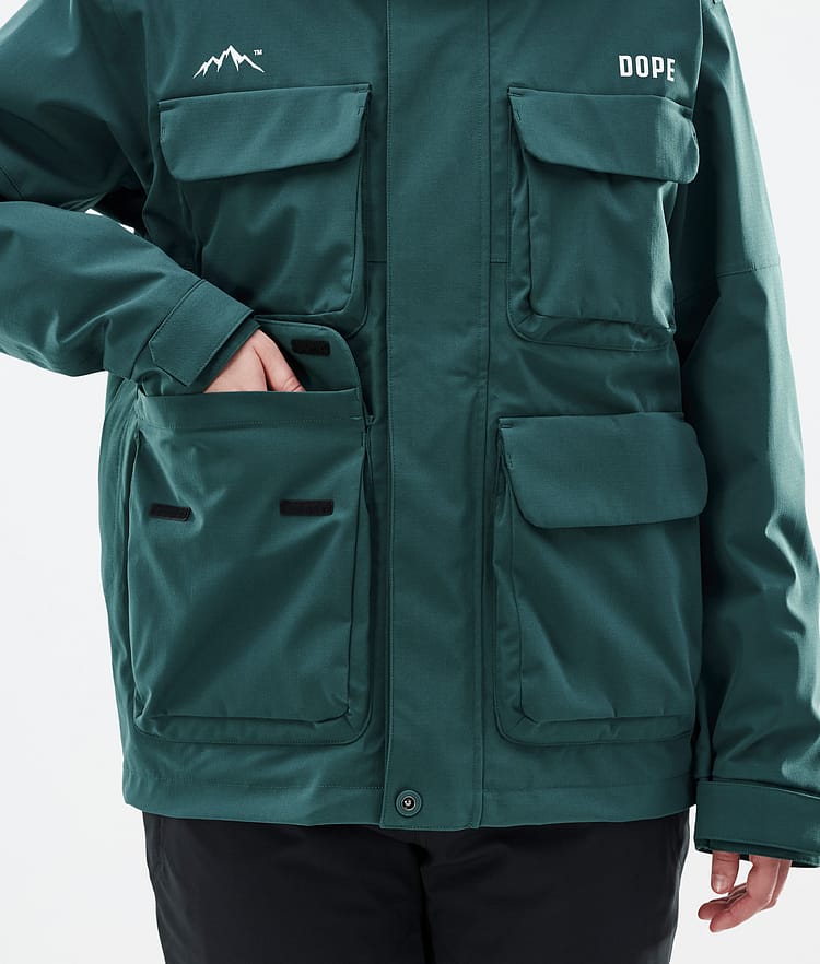 Dope Zenith W Snowboard jas Dames Bottle Green, Image 8 of 10
