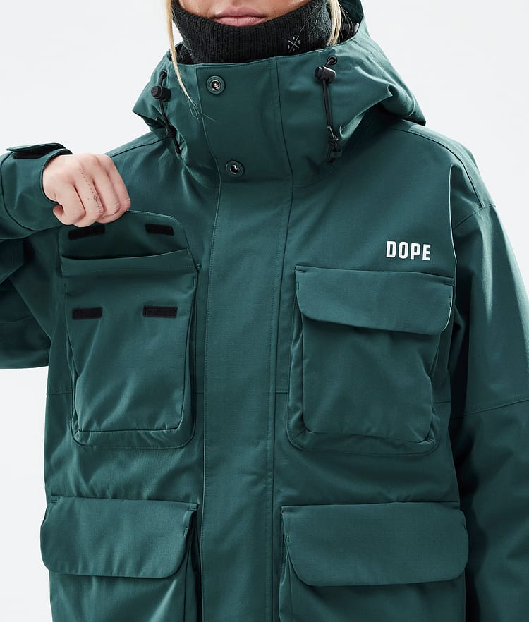 Dope Zenith W Snowboard jas Dames Bottle Green, Image 9 of 10