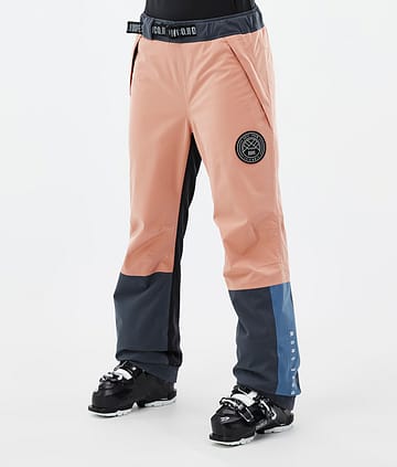 Dope Blizzard Track W Ski Pants Faded Peach/Blue Steel/Black/Metal Blue