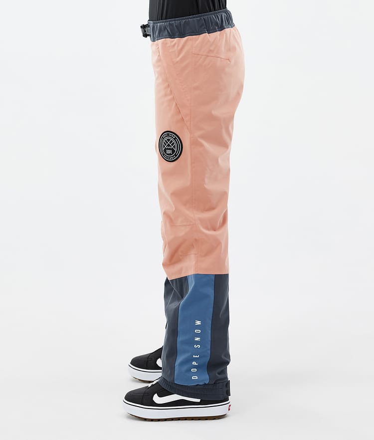 Dope Blizzard Track W Snowboard Pants Women Faded Peach/Blue Steel/Black/Metal Blue, Image 3 of 5