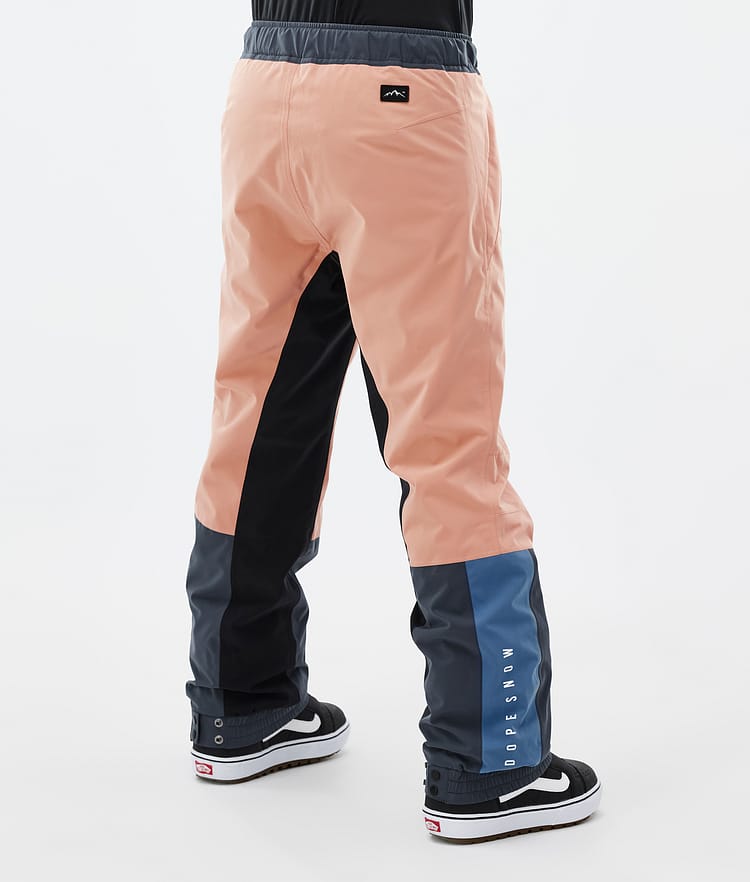 Dope Blizzard Track W Snowboard Pants Women Faded Peach/Blue Steel/Black/Metal Blue, Image 4 of 5