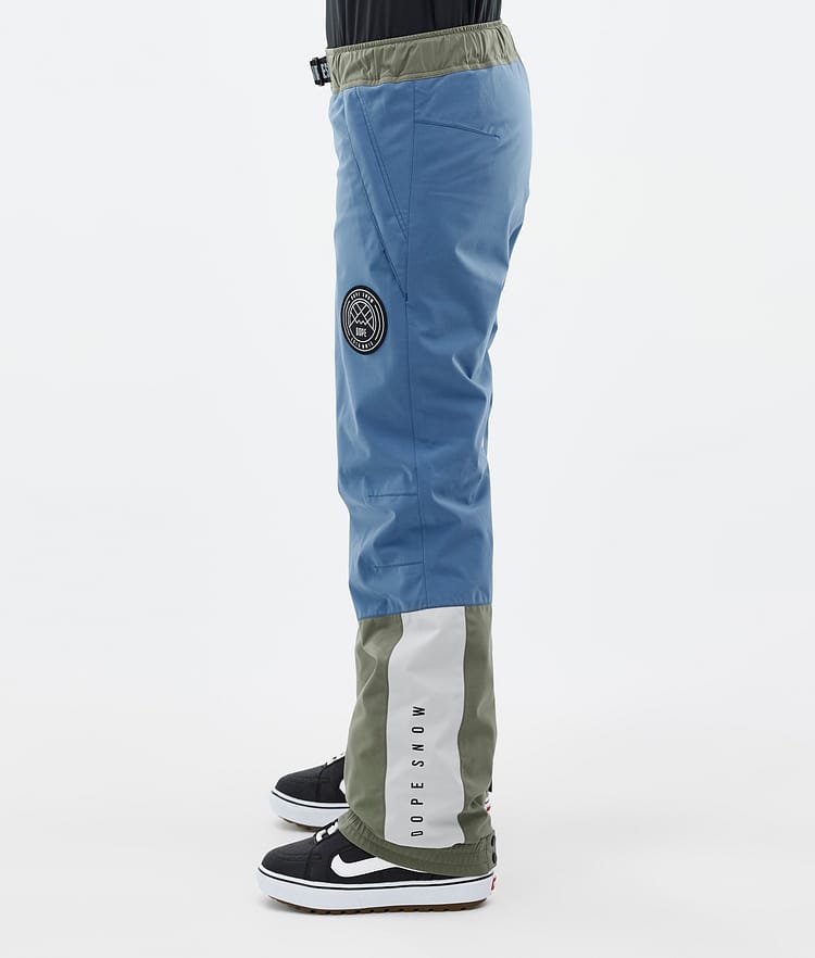 Dope Blizzard Track W Snowboard Broek Dames Blue Steel/Light Grey/Soft Pink/Greenish, Image 3 of 5