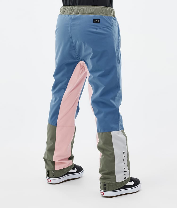 Dope Blizzard Track W Snowboard Broek Dames Blue Steel/Light Grey/Soft Pink/Greenish, Image 4 of 5