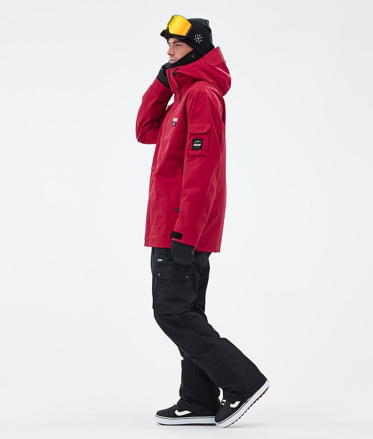 Dope Adept Snowboard Jacket Men Deep Red Renewed, Image 3 of 9