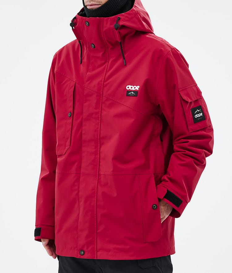 Dope Adept Snowboard Jacket Men Deep Red Renewed, Image 7 of 9