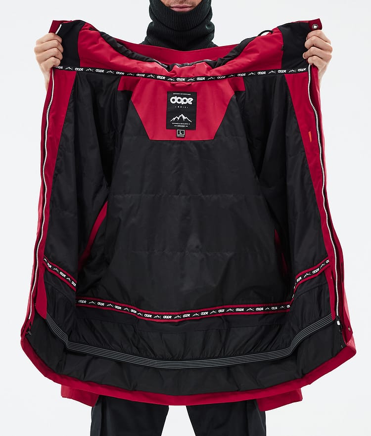 Dope Adept Snowboard Jacket Men Deep Red Renewed, Image 9 of 9
