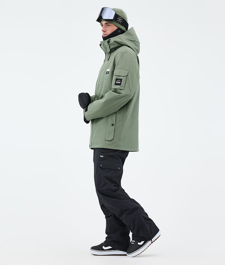 Dope Adept Snowboard Jacket Men Moss Green Renewed, Image 4 of 10