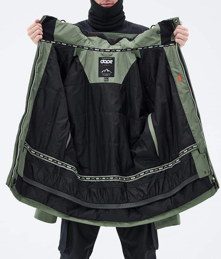 Dope Adept Snowboard Jacket Men Moss Green Renewed, Image 10 of 10