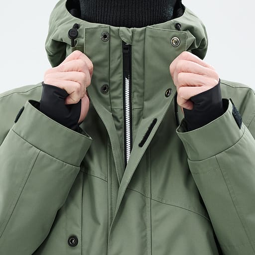 Front Zipper with Double Plackets