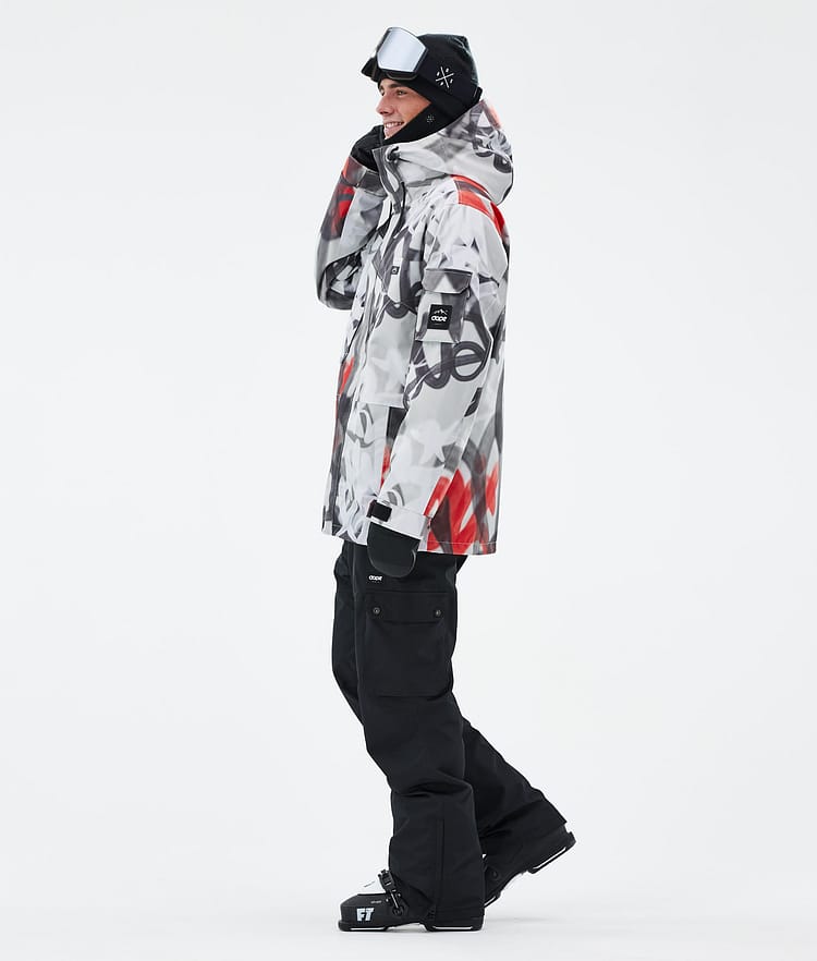 Dope Adept Giacca Sci Uomo Spray Black Red, Image 3 of 9