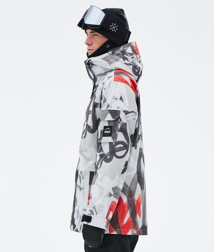 Dope Adept Giacca Sci Uomo Spray Black Red, Image 5 of 9