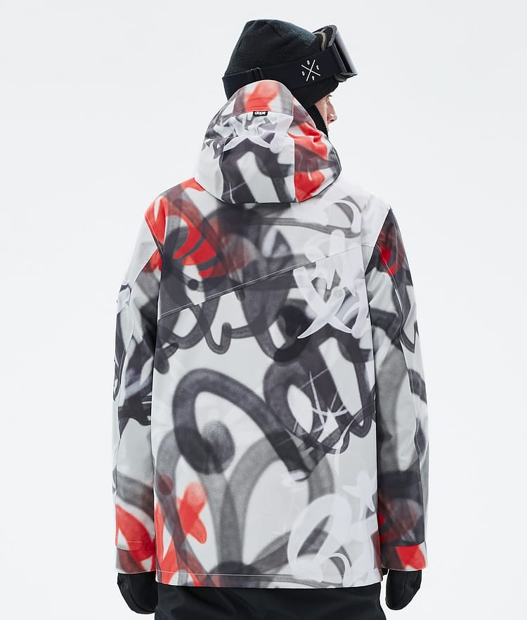 Dope Adept Giacca Sci Uomo Spray Black Red, Image 6 of 9