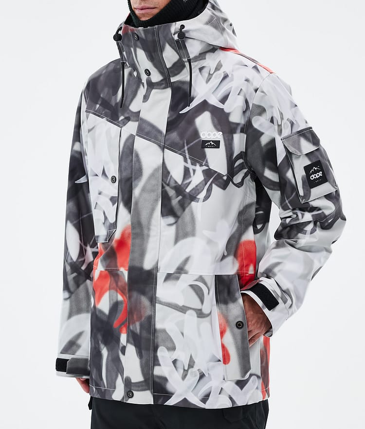 Dope Adept Giacca Sci Uomo Spray Black Red, Image 7 of 9