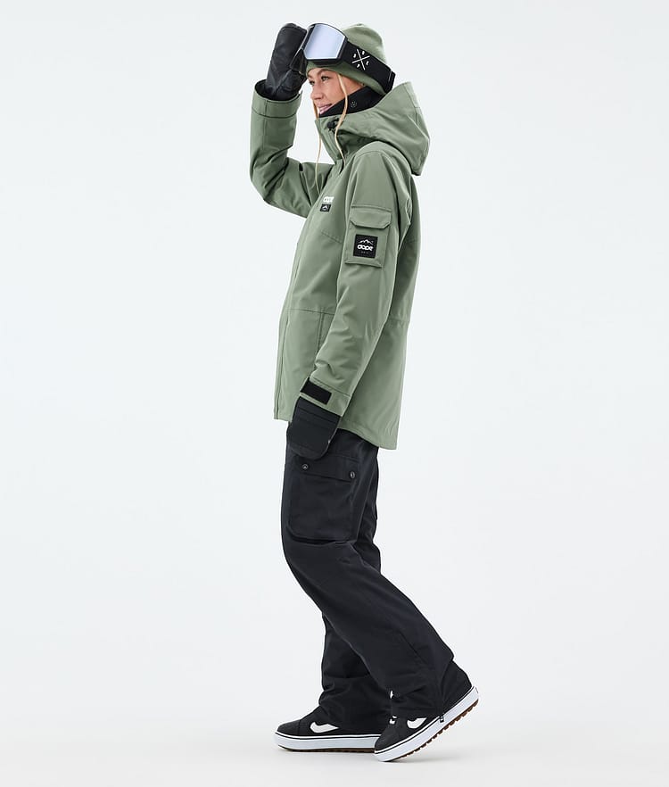 Dope Adept W Snowboard Jacket Women Moss Green, Image 3 of 9