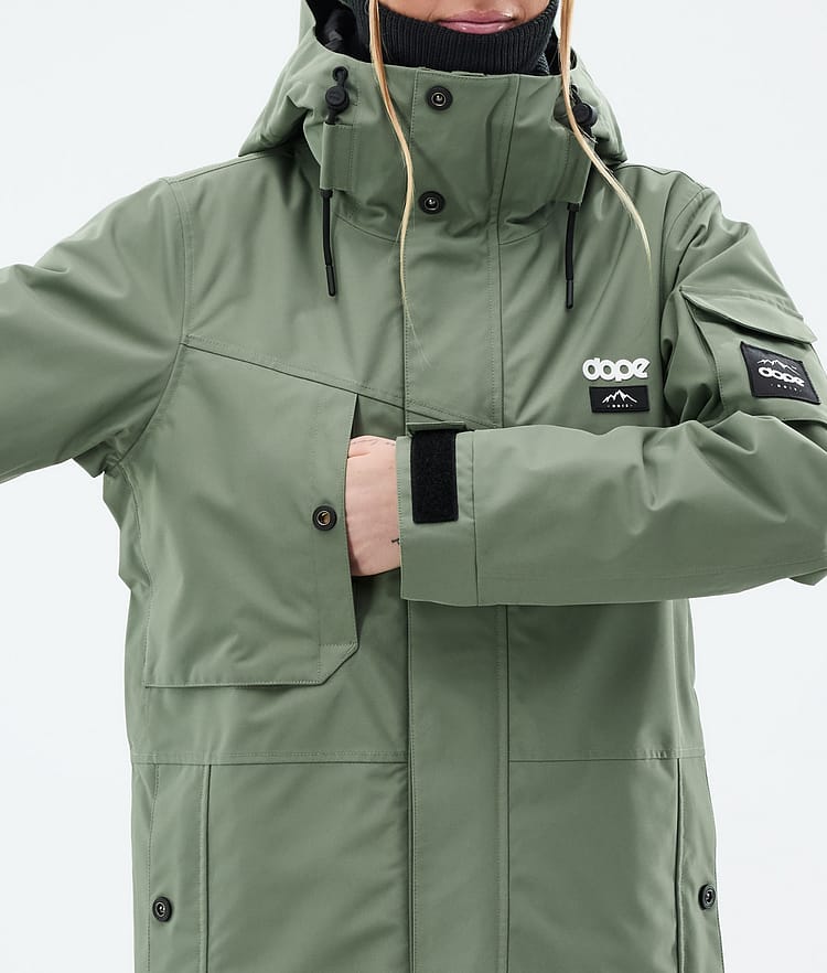 Dope Adept W Snowboard Jacket Women Moss Green, Image 8 of 9